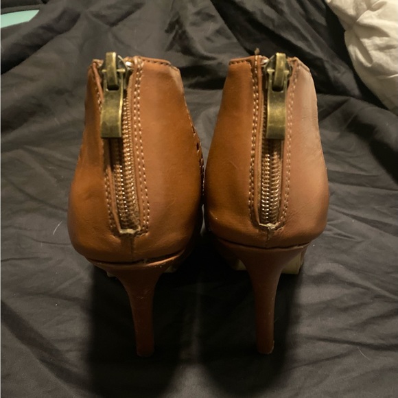 CHECK THESE OUT! 💙 Charming Charlie’s Perforated Peep Toe Booties💙 - Picture 7 of 7